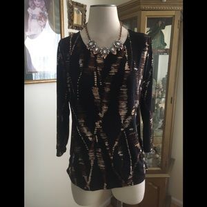 Chicos Travelers top SZ S B:15. 7/18/26